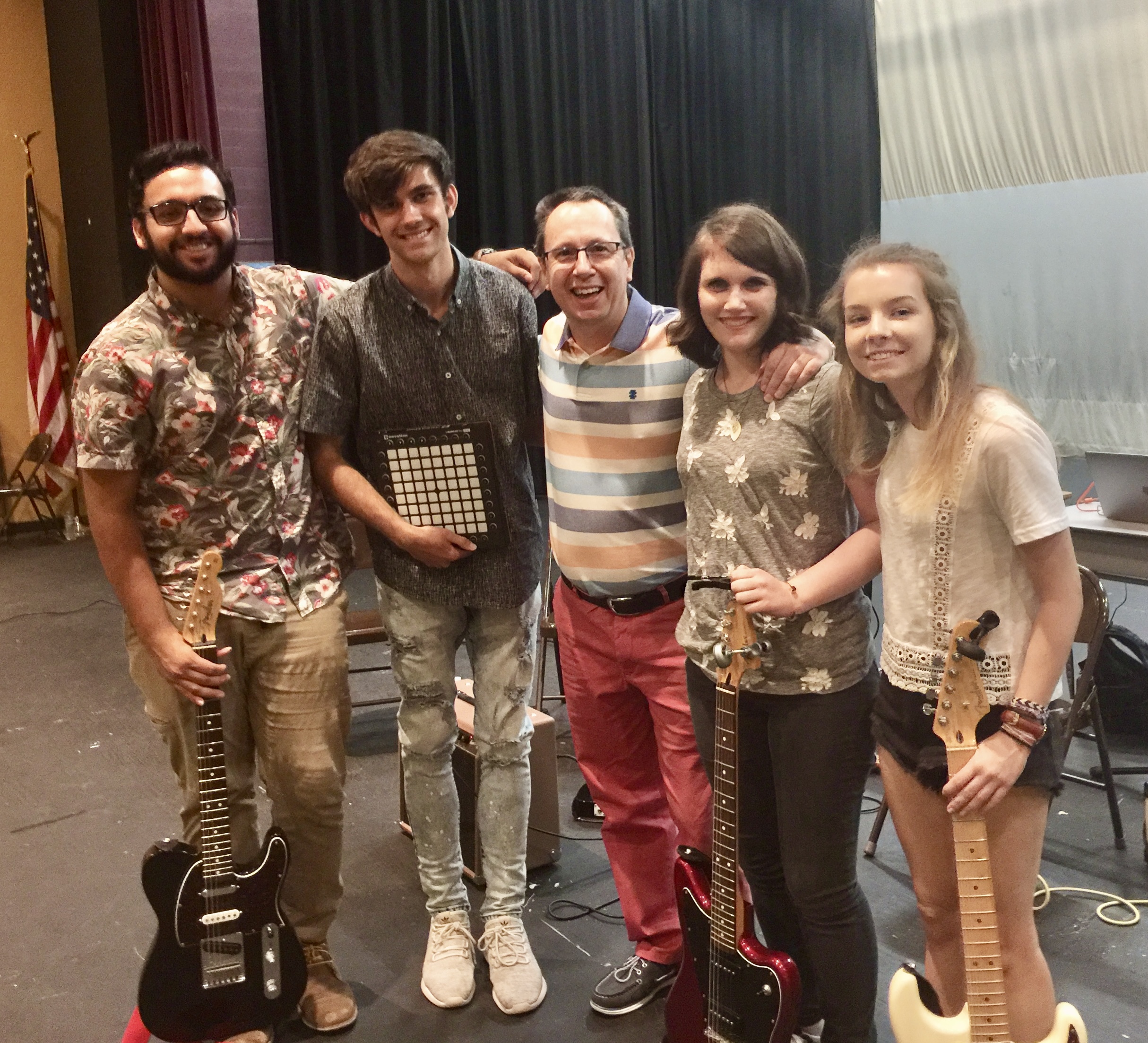 Richard McCready helps students Make Their Own Music